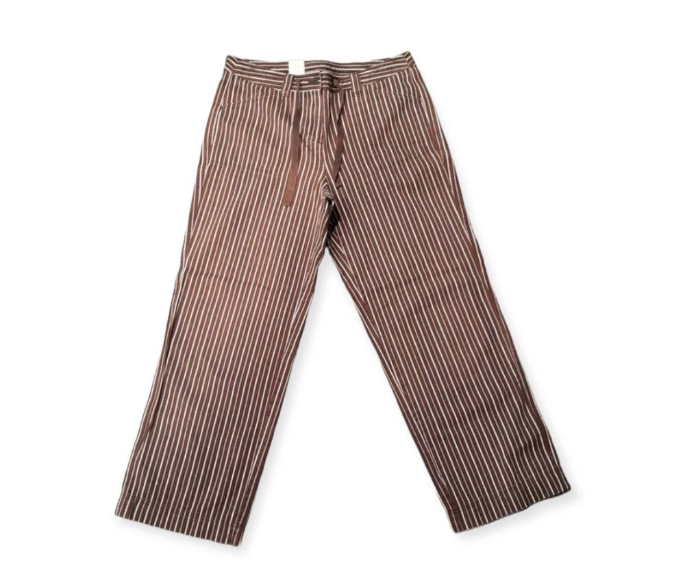 Jones New York Sport Brown Stripped Slack Pants | Size 6